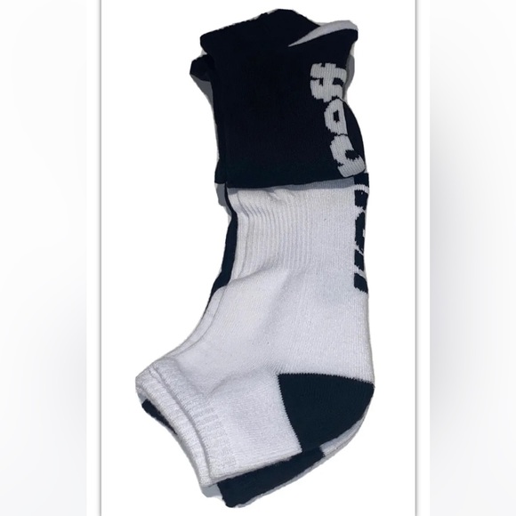 Neff No Show Socks 3 Pair Men’s 6.5-12 Black White w Logo Skate BMX Ride NEW! - Picture 7 of 11